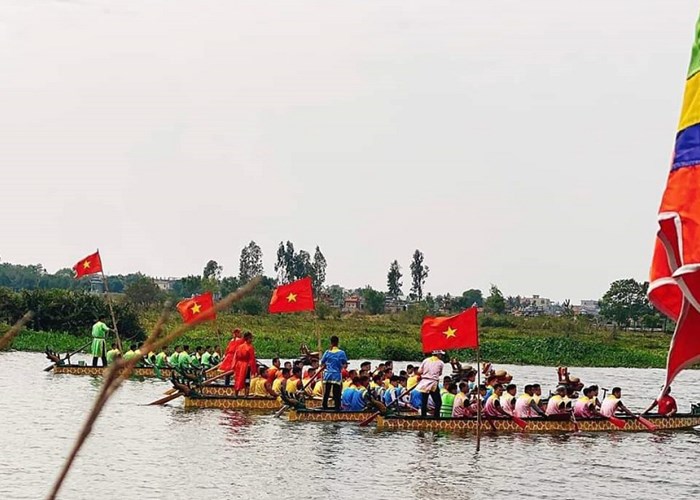 Đầu Xuân về An Dương vui hội bơi trải và vật cổ truyền - Anh 1