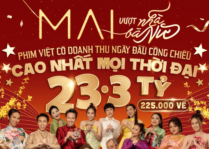 "Mai" vượt "Nhà bà Nữ", trở thành phim Việt có doanh thu ngày đầu công chiếu cao nhất mọi thời đại - ảnh 2