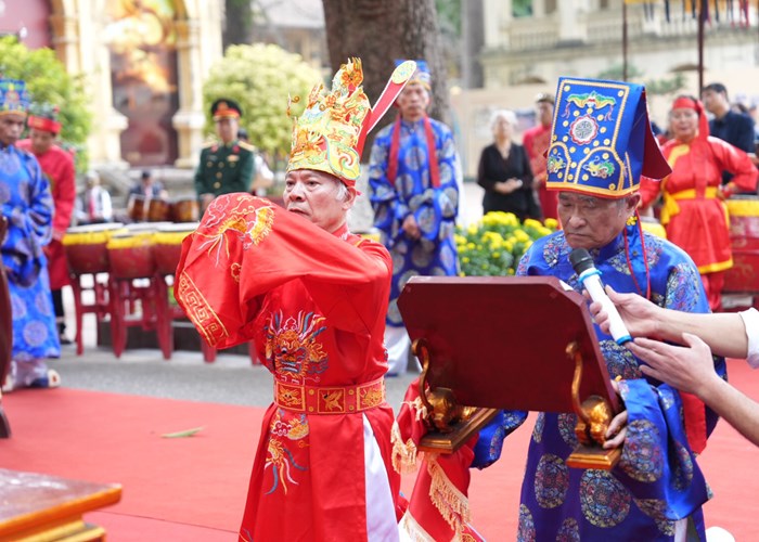 Trang trọng Lễ dâng hương khai Xuân tại Hoàng thành Thăng Long - Anh 3