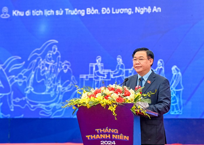 Chủ tịch Quốc hội dự Lễ khởi động Tháng Thanh niên và Tết trồng cây Xuân Giáp Thìn 2024 - Anh 1
