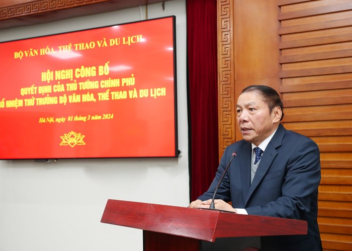 Công bố quyết định bổ nhiệm ông Hồ An Phong giữ chức Thứ trưởng Bộ VHTTDL - Anh 3