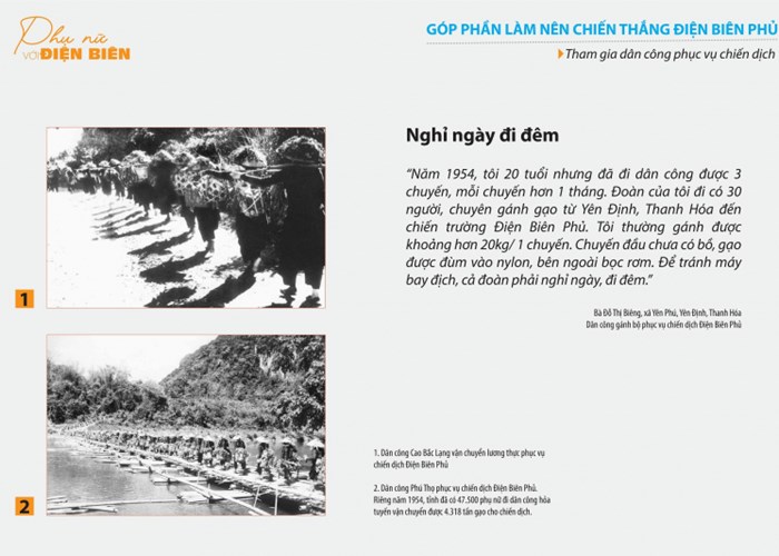 Triển lãm ảnh “Phụ nữ với Điện Biên