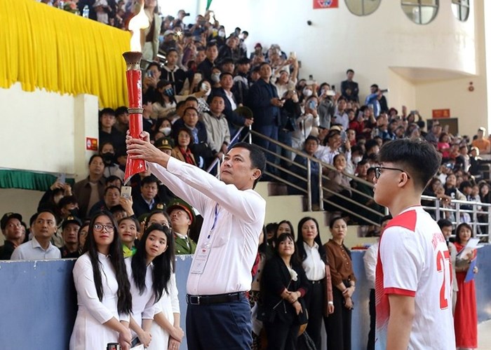 Hà Tĩnh: Gần 3.000 VĐV tranh tài Hội khỏe Phù Đổng 2024 - Anh 1