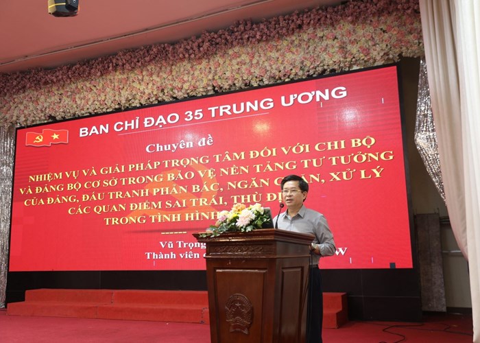 Khai giảng lớp bồi dưỡng nghiệp vụ công tác tư tưởng của Đảng năm 2024 - Anh 2