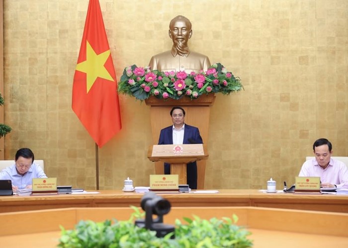 Thủ tướng chủ trì phiên họp Chính phủ thường kỳ tháng 3 và Hội nghị trực tuyến với địa phương - Anh 1