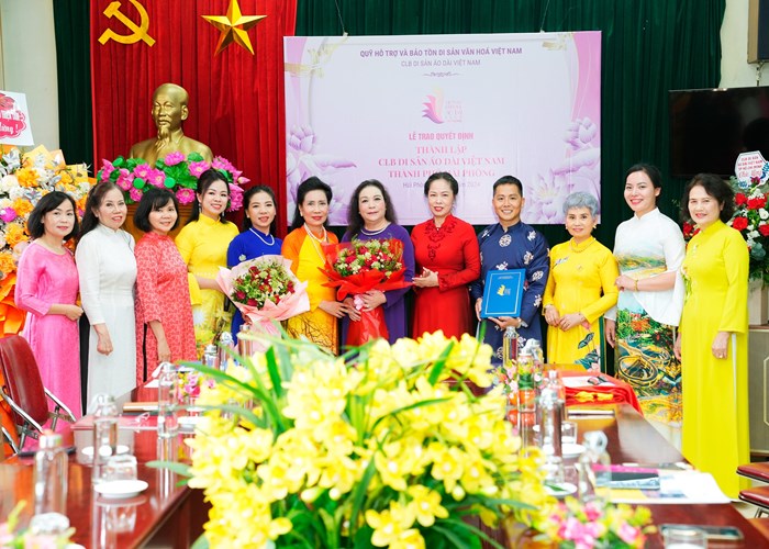 Thành lập Câu lạc bộ Di sản Áo dài Việt Nam TP. Hải Phòng - Anh 1