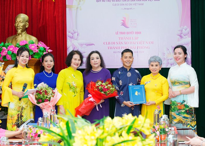 Thành lập Câu lạc bộ Di sản Áo dài Việt Nam TP. Hải Phòng - Anh 2