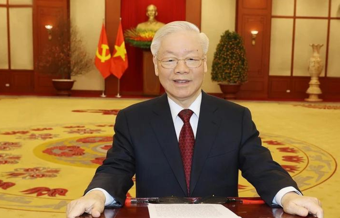 Tổng Bí thư Nguyễn Phú Trọng gửi Thư chúc mừng năm mới hai nước Lào và Campuchia - Anh 1