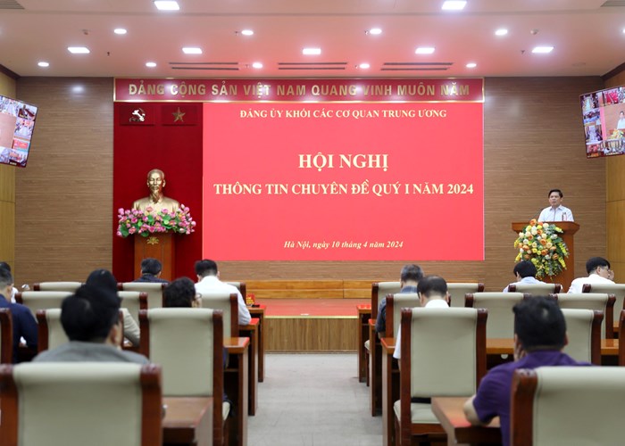 Đảng ủy Khối các cơ quan Trung ương thông tin chuyên đề quý I.2024 - Anh 1