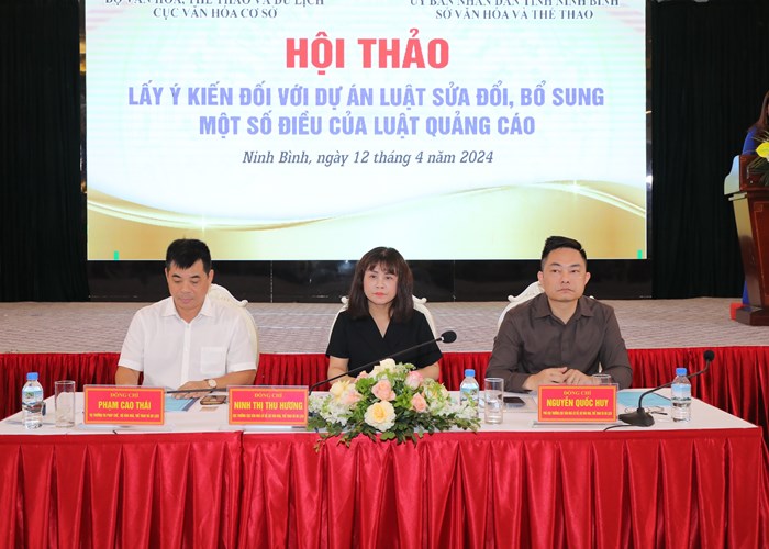 Lấy ý kiến đối với Dự án Luật sửa đổi, bổ sung một số điều của Luật Quảng cáo - Anh 1