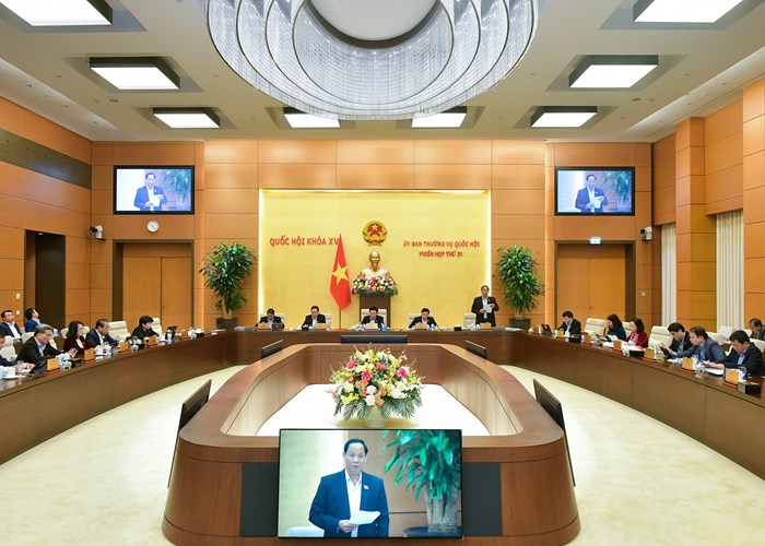 Ủy ban Thường vụ Quốc hội sẽ cho ý kiến năm dự án luật cùng với nhiều nội dung quan trọng khác - Anh 1