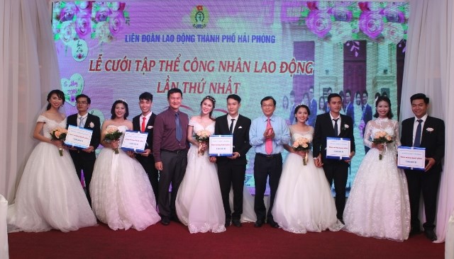 Hải Phòng: Lễ cưới tập thể công nhân lao động năm 2019 - Anh 1