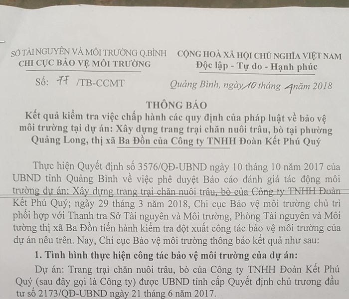 Quảng Bình: Người dân kéo đến vây trang trại nuôi bò gây ô nhiễm - Anh 5