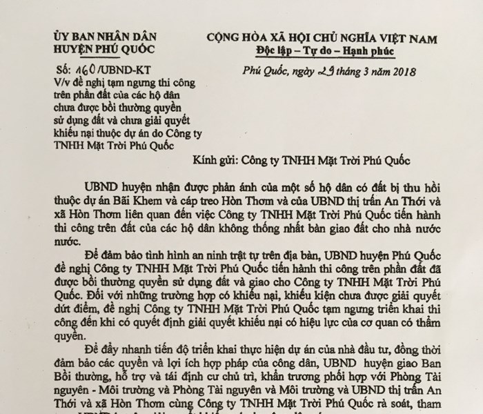 Phú Quốc: Người dân kêu trời vì giang hồ “hội tụ” tham gia giải quyết tranh chấp đất - Anh 1
