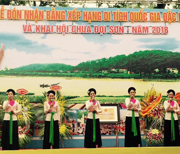 Chùa Đọi Sơn đón nhận bằng Di tích Quốc gia đặc biệt - Anh 5