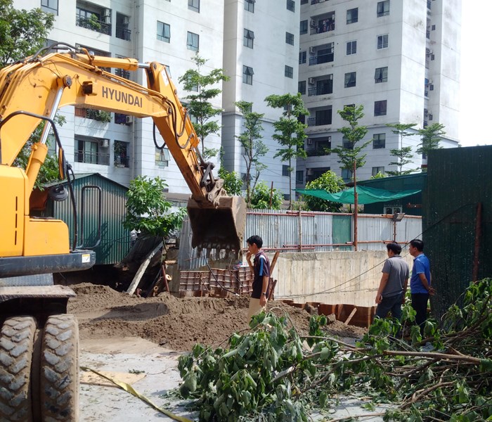 Khắc phục hố “tử thần” tại Hà Nội - Anh 3