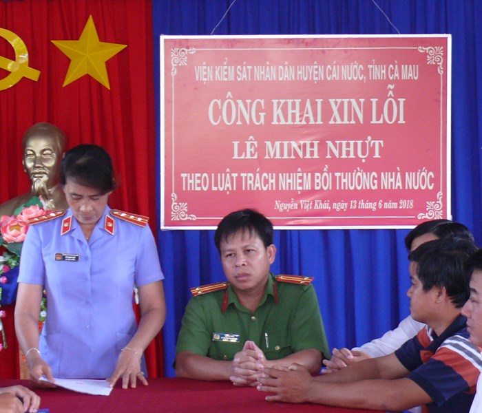 Cà Mau: Truy tố tội oan, Viện Kiểm sát huyện Cái Nước xin lỗi công khai 3 thanh niên - Anh 1
