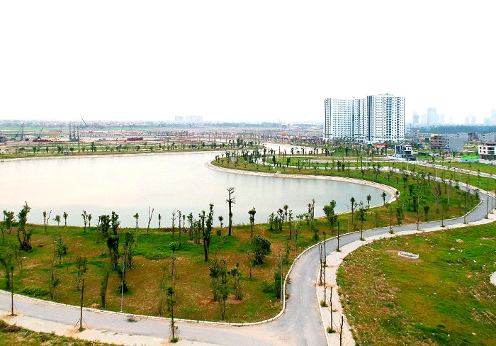 Hồ điều hòa – Lá phổi xanh trong lòng khu đô thị Thanh Hà Mường Thanh - Anh 1