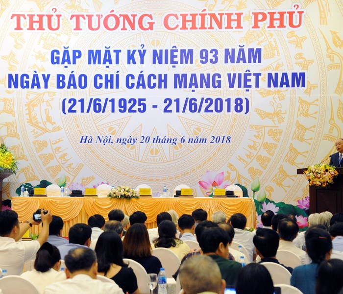 Toàn văn phát biểu của Thủ tướng Nguyễn Xuân Phúc tại Lễ kỷ niệm 93 năm Ngày Báo chí cách mạng Việt Nam - Anh 1