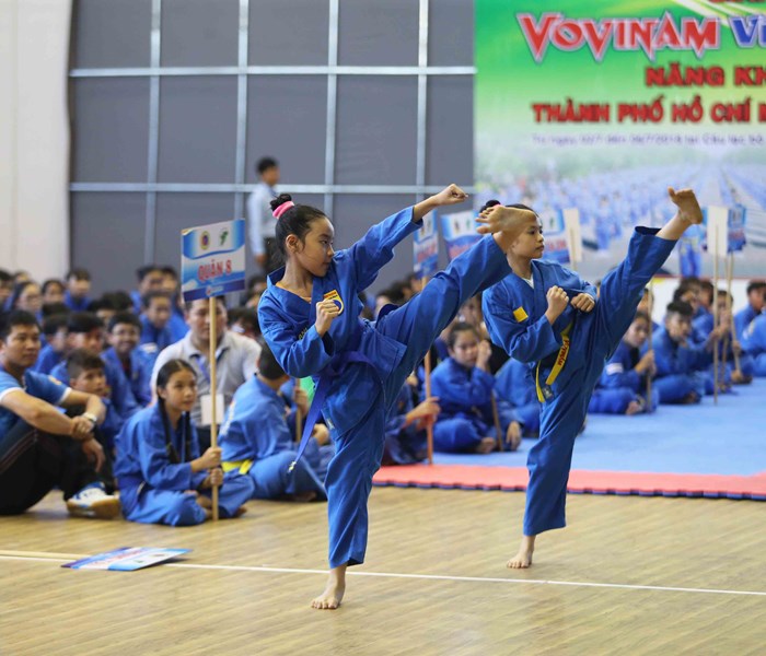 400 VĐV tranh tài giải vovinam năng khiếu TP.HCM - Anh 1