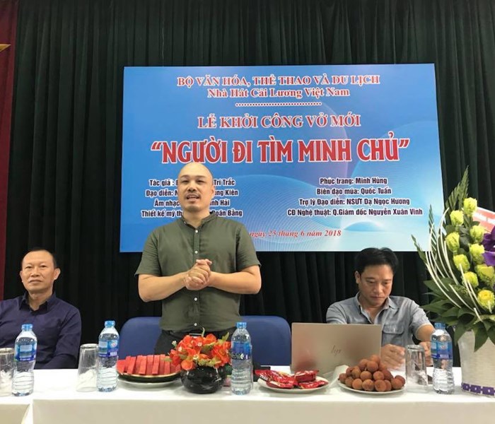 Khai trương dựng vở cải lương “Người đi tìm minh chủ” - Anh 1