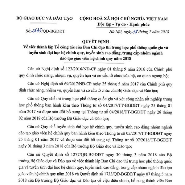 Xác minh dấu hiệu bất thường trong điểm thi THPT quốc gia của hai tỉnh Lạng Sơn và Sơn La - Anh 1