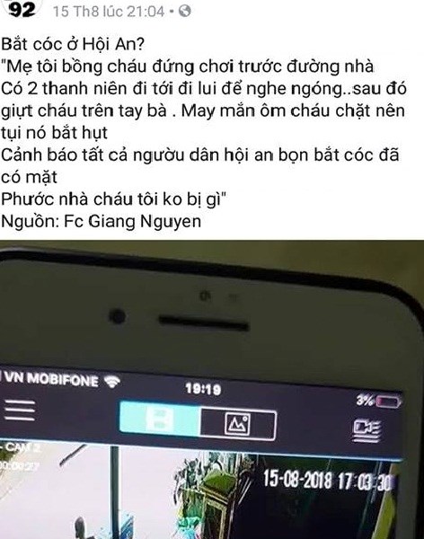 Thông tin “bắt cóc trẻ em ở phố cổ Hội An” là tin bịa đặt - Anh 2