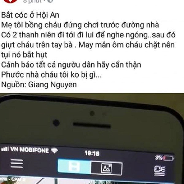 Thông tin “bắt cóc trẻ em ở phố cổ Hội An” là tin bịa đặt - Anh 1