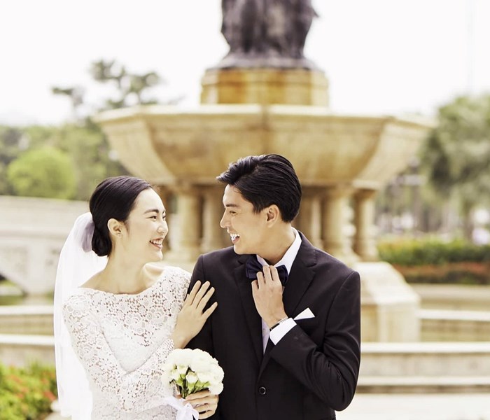 “Nam thần” Quang Đại và Helly Tống bất ngờ “lộ” ảnh cưới - Anh 1