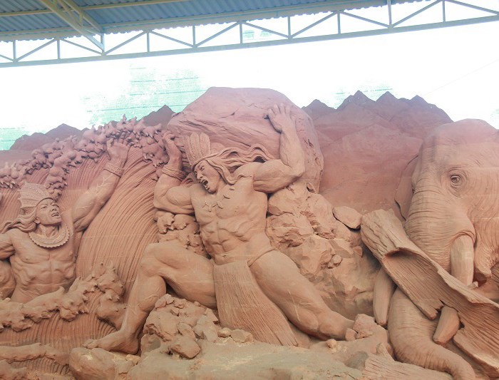 Độc đáo công viên tượng cát Forgotten Land - Anh 1