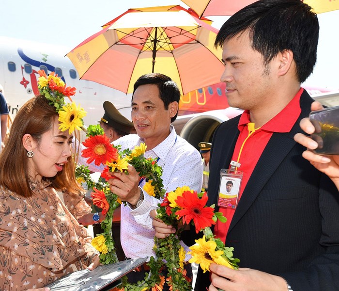 Vietjet rộn ràng đón chuyến bay khai trương Đà Nẵng - Bangkok - Anh 2