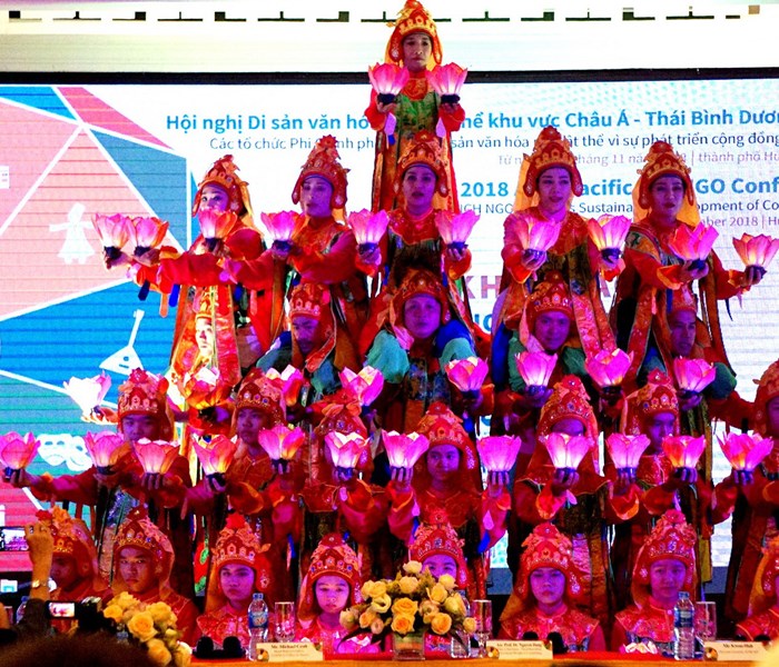 Cong dong giu vai tro then chot trong bao ton gia tri van hoa phi vat the - Anh 1