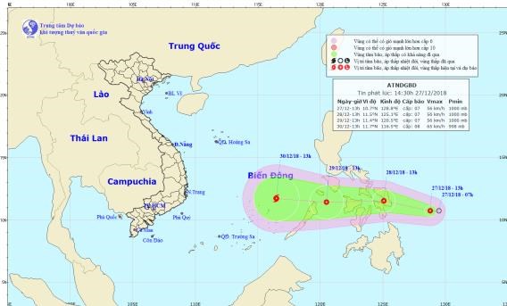 Áp thấp nhiệt đới vào Biển Đông, khả năng mạnh lên thành bão - Anh 1