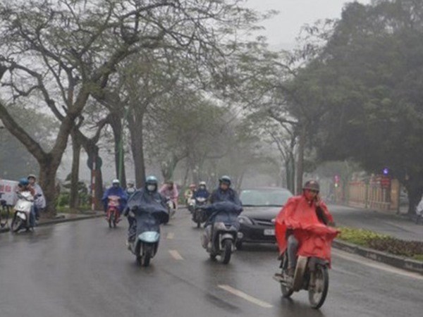 Thời tiết ngày và đêm 8.1: Bắc Bộ nhiệt độ giảm sâu, mưa diện rộng trời chuyển rét - Anh 1