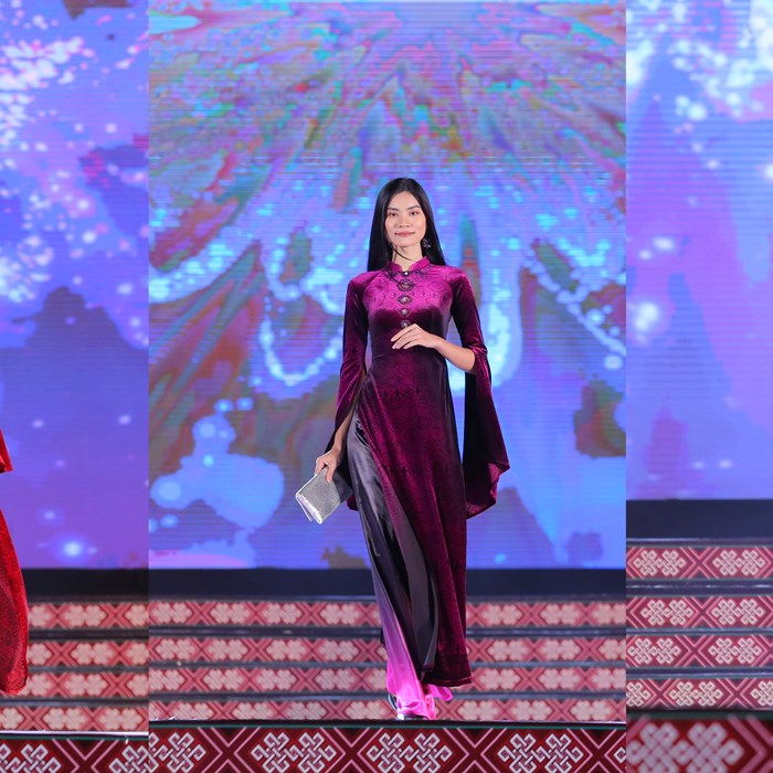 Bộ sưu tập áo dài độc đáo  tại Lễ hội văn hoá thổ cẩm Việt Nam - Anh 1