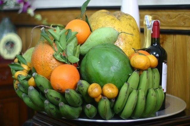 Mâm ngũ quả ngày tết ở miền Trung và ý nghĩa của từng loại quả - Anh 1