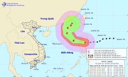 Tin mới nhất về cơn bão Yutu - Anh 1