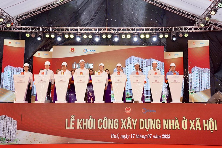 Khởi công xây dựng hơn 1.000 căn nhà ở xã hội tại Huế - Anh 1