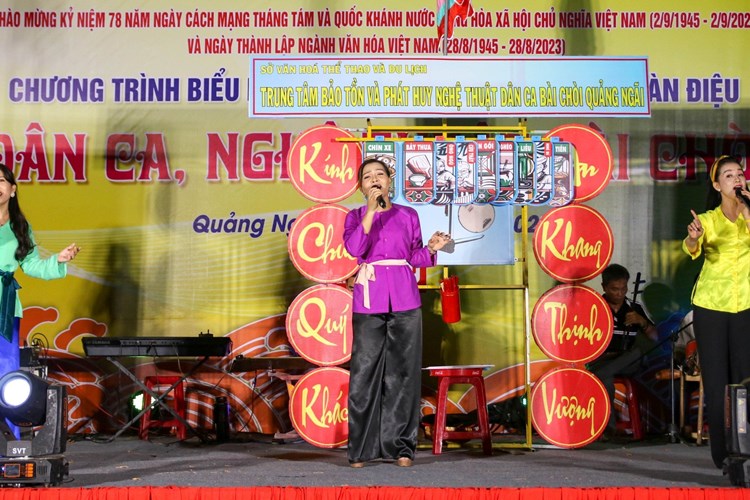 Quảng Ngãi: Đặc sắc Chương trình biểu diễn nghệ thuật dân ca, Bài chòi - Anh 1