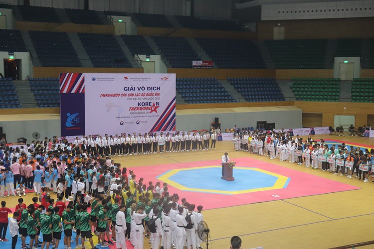 Đà Nẵng: Hơn 1.000 vận động viên tham dự Giải vô địch Taekwondo các CLB toàn quốc năm 2023 - Anh 1