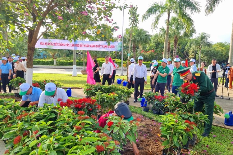Đà Nẵng: Hàng trăm cây xanh được trồng để phát triển mảng xanh đô thị - Anh 1