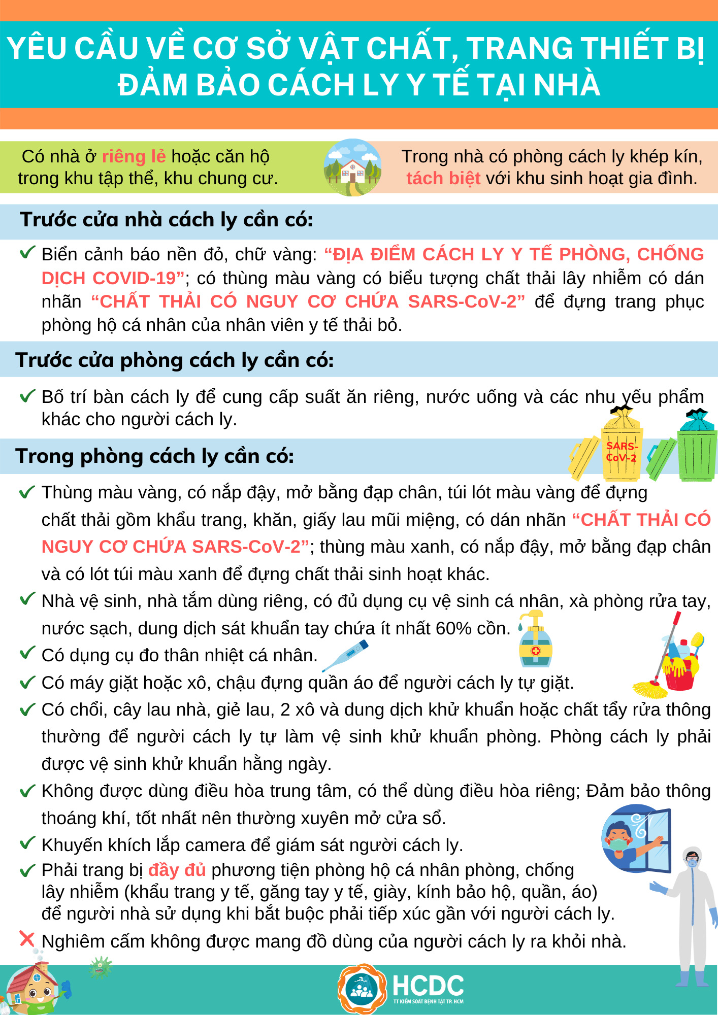 TP.HCM: Chính thức triển khai cách ly y tế F1 tại nhà trên toàn địa bàn - Anh 2