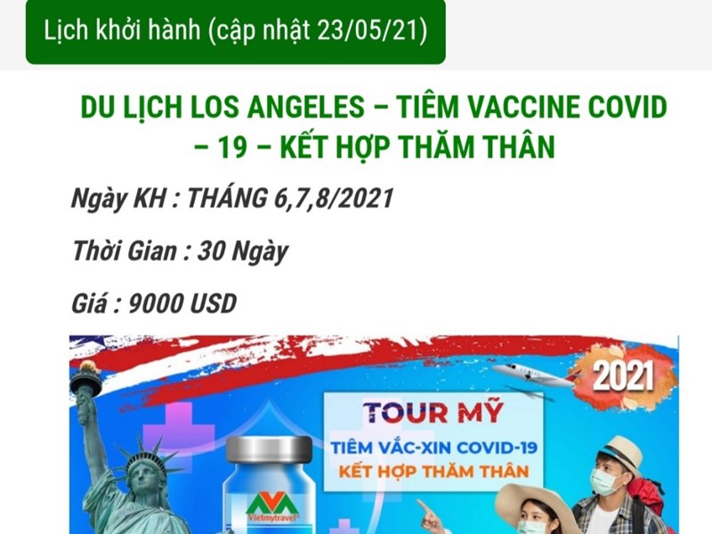 Tour đi Mỹ tiêm vắc xin Covid-19: Không có gì đảm bảo chắc chắn nhu cầu của khách sẽ được đáp ứng - Anh 2