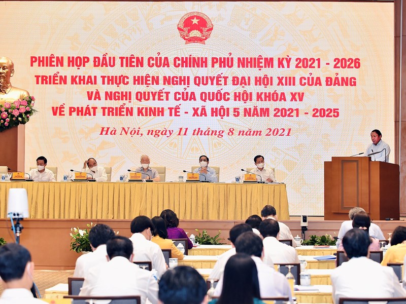 Tổng Bí thư Nguyễn Phú Trọng dự phiên họp đầu tiên của Chính phủ - Anh 6