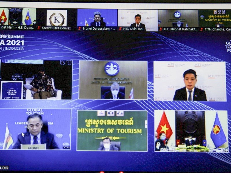 Diễn đàn du lịch toàn cầu 2021- Jakarta, Indonesia:Các nước ASEAN bàn phương án mở cửa cho khách du lịch quốc tế trở lại - Anh 3