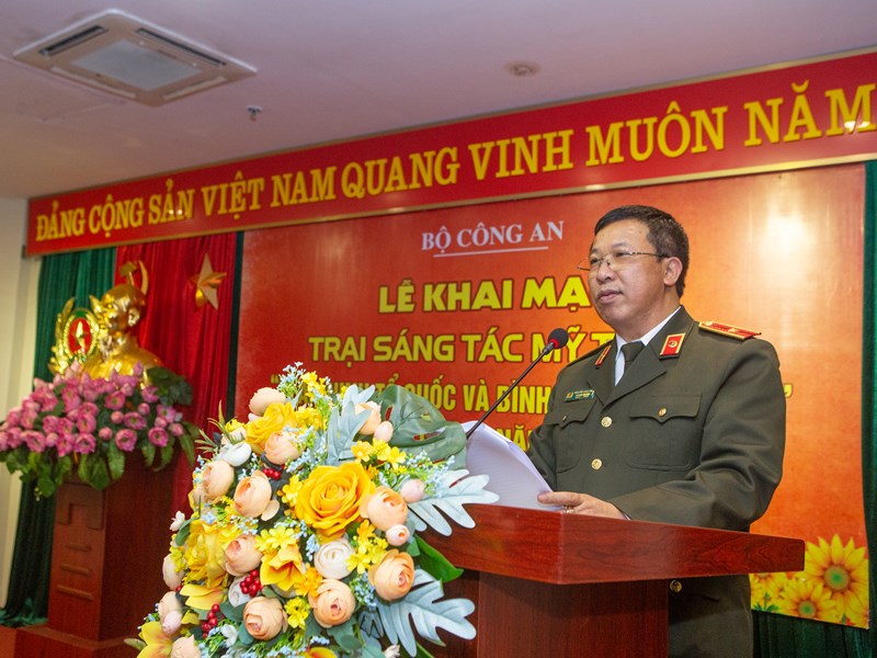 Khai mạc Trại sáng tác Mỹ thuật: Vì an ninh Tổ quốc và bình yên cuộc sống - Anh 2