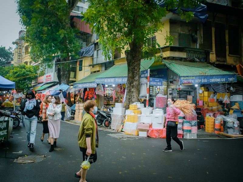 Chợ hoa xuân Hàng Lược vắng khách trong ngày đầu mở bán - Anh 19
