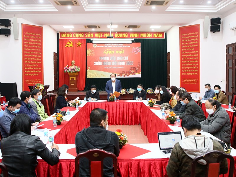 Làng Văn hóa – Du lịch các dân tộc Việt Nam gặp mặt báo chí Xuân Nhâm Dần 2022 - Anh 1