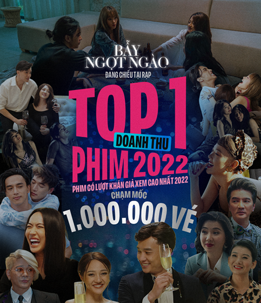 “Bẫy ngọt ngào” chính thức trở thành phim có doanh thu cao nhất 2022 với 75 tỷ đồng - Anh 1