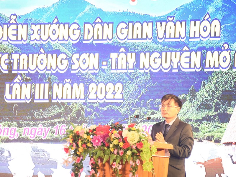 Triển khai công tác năm 2022 của ngành VHTTDL và Liên hoan Diễn xướng dân gian văn hóa các dân tộc khu vực Trường Sơn - Tây Nguyên - Anh 3